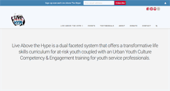 Desktop Screenshot of liveabovethehype.com